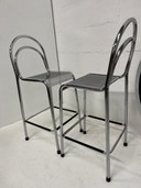 Set Of 2 Chrome Barstools