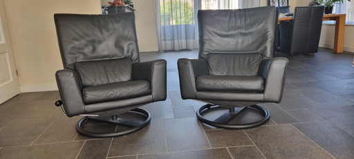 2 chaises pivotantes Rolf Benz BMP