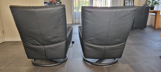 Image 1 of 2x Rolf Benz BMP swivel chairs