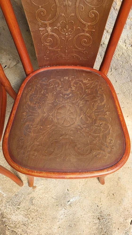 Image 1 of Pair Of Art Nouveau Chairs Thonet