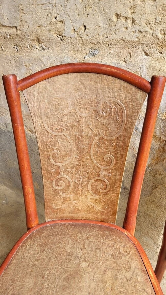 Image 1 of Pair Of Art Nouveau Chairs Thonet