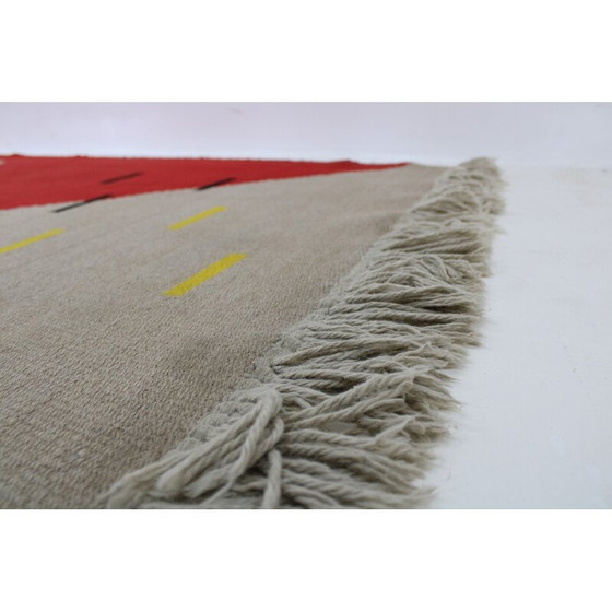 Image 1 of Vintage wool abstract rug, Czechoslovakia 1960s
