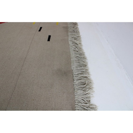 Image 1 of Vintage wool abstract rug, Czechoslovakia 1960s