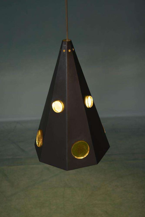 Image 1 of Lampe suspendue vintage au design danois 1960