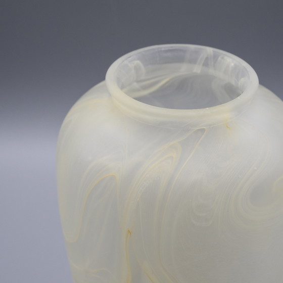 Image 1 of Vintage marbled glass vase H 20 cm