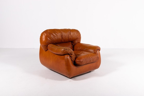 Image 1 of 1970’S Sculptural Italian Modern Lounge Armchair From Arcangelo Rossi