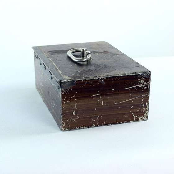 Image 1 of Vintage safe deposit box, Czechoslovakia 1930s