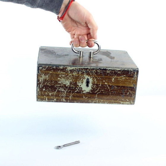 Image 1 of Vintage safe deposit box, Czechoslovakia 1930s