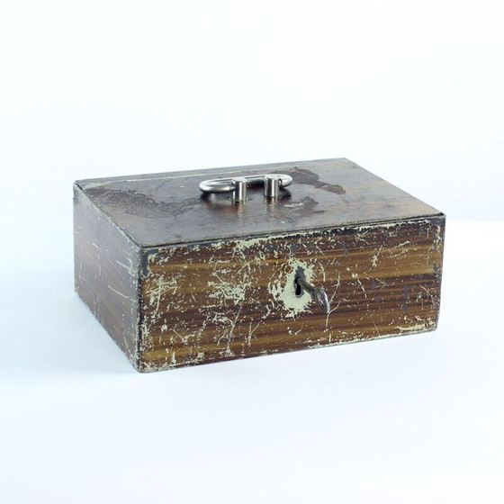 Image 1 of Vintage safe deposit box, Czechoslovakia 1930s