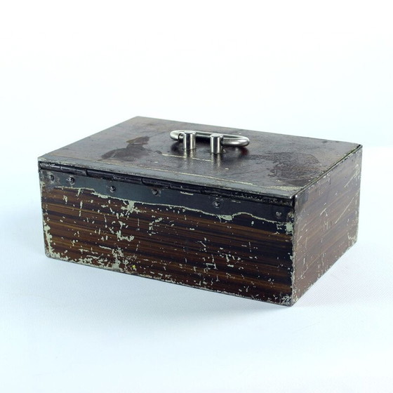 Image 1 of Vintage safe deposit box, Czechoslovakia 1930s