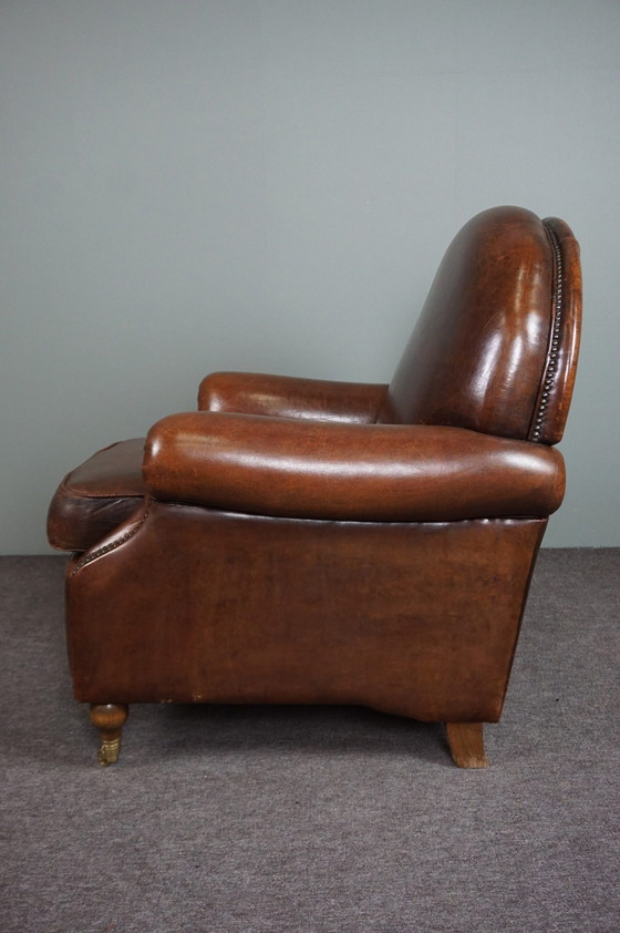 Image 1 of Fauteuil classique en cuir de mouton