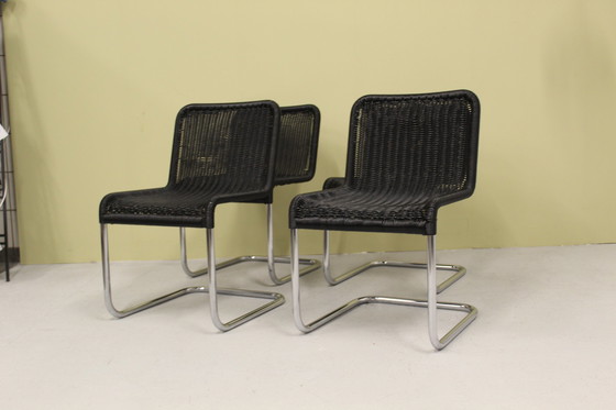 Image 1 of 4x Design dining room chairs - TECTA 1970s