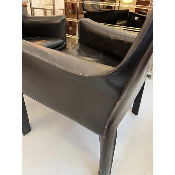 Image 1 of Pair of vintage Cab 414 armchairs by Mario Bellini for Cassina, 1970