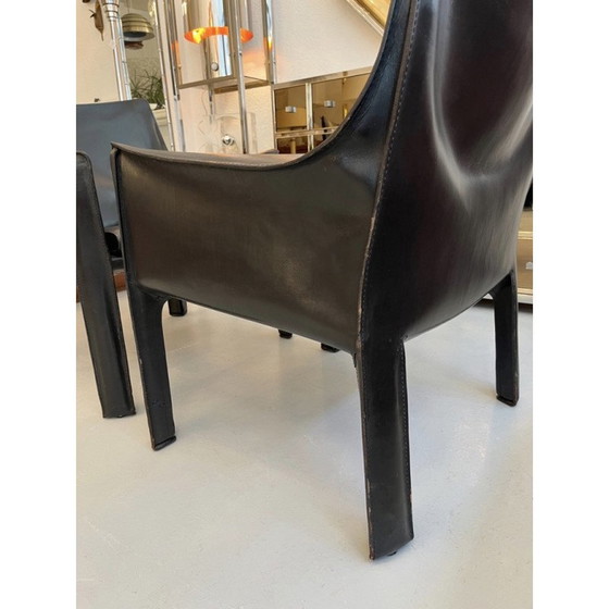 Image 1 of Pair of vintage Cab 414 armchairs by Mario Bellini for Cassina, 1970