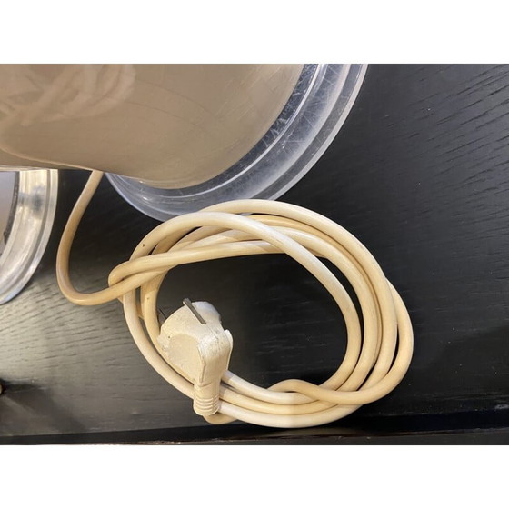 Image 1 of Pair of vintage cracked ceramic lamps, 1980