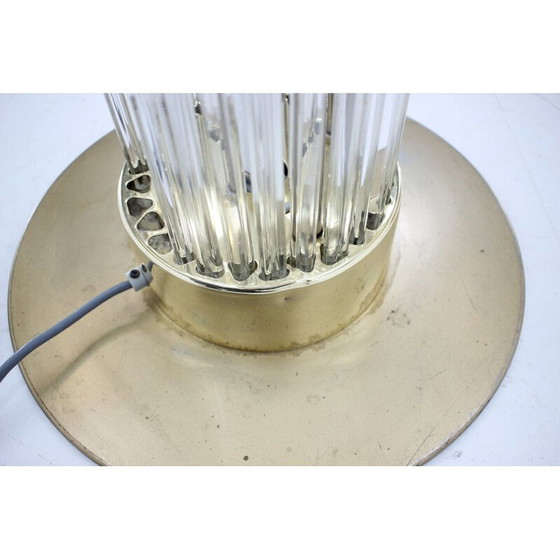 Image 1 of Lampada da terra moderna vintage in ottone e vetro di Kamenický ŠenovPreciosa, Cecoslovacchia 1960