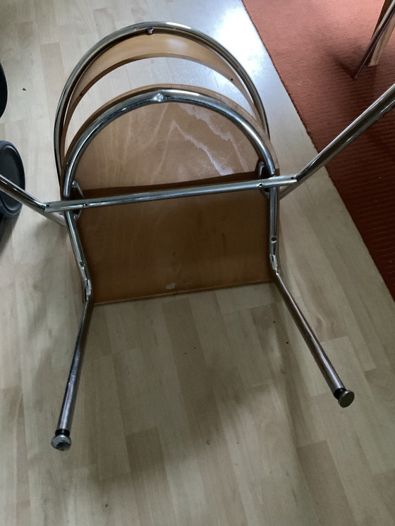 Image 1 of 4x Chrome Tubular Chair