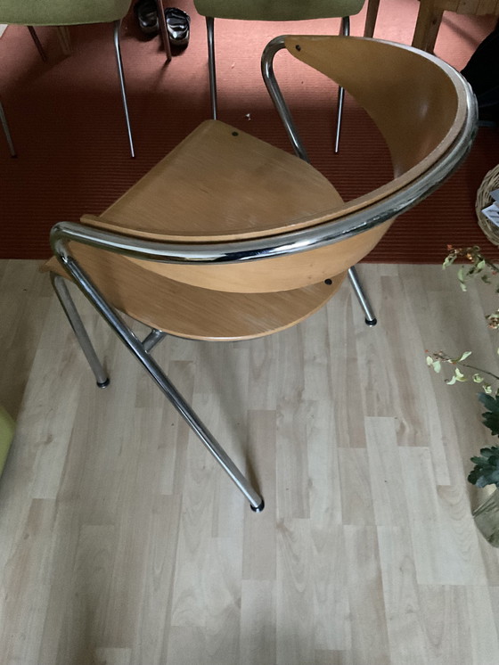 Image 1 of 4x Chrome Tubular Chair