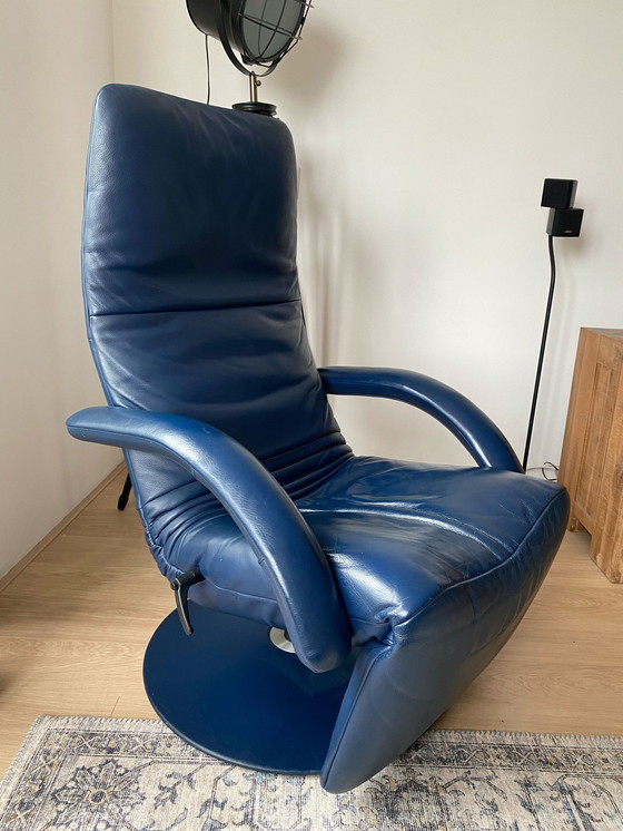 Image 1 of Joris Yoga Relax Armchair Dark Blue.