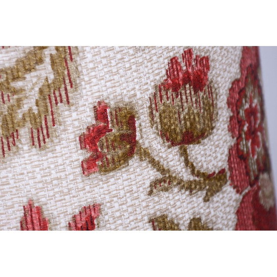 Image 1 of Lampada da tavolo vintage in vetro colorato e tessuto, Cecoslovacchia 1960