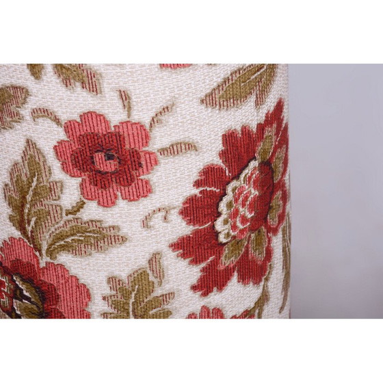 Image 1 of Lampada da tavolo vintage in vetro colorato e tessuto, Cecoslovacchia 1960