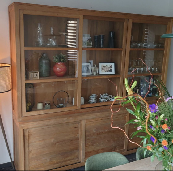 Image 1 of Modern Teak Display Cabinet