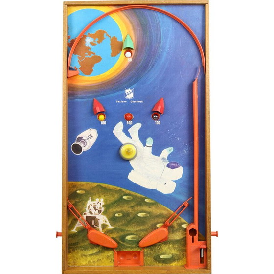 Image 1 of Vintage pinball machine by Cro Sezione Giocattoli, Italy 1960