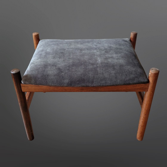 Image 1 of Mid - Century ottoman by Hugo Frandsen, Denmark 1960s