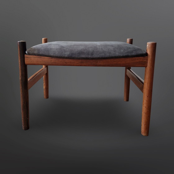 Image 1 of Pouf Mid Century par Hugo Frandsen, Danemark années 1960