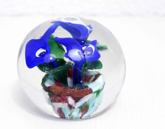 Image 1 of Nice glass sulphide paperweight