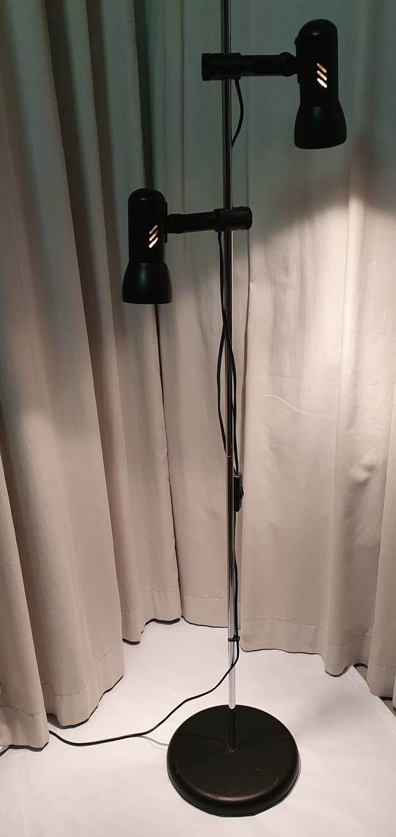 Image 1 of Floor lamp 2-flame black/chrome 70Er