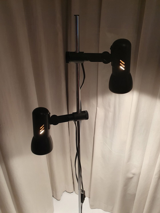 Image 1 of Floor lamp 2-flame black/chrome 70Er