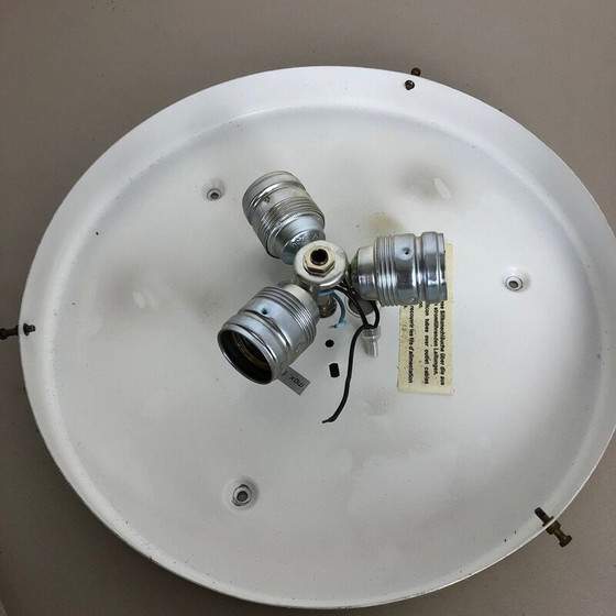 Image 1 of Vintage bubble glass and metal wall sconce by Doria Lights Modernist, Germany 1970