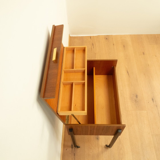 Image 1 of Rolling sewing box, walnut, beech, 1960s