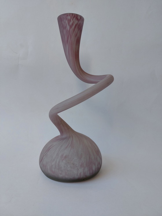 Image 1 of Hand-blown glass vase