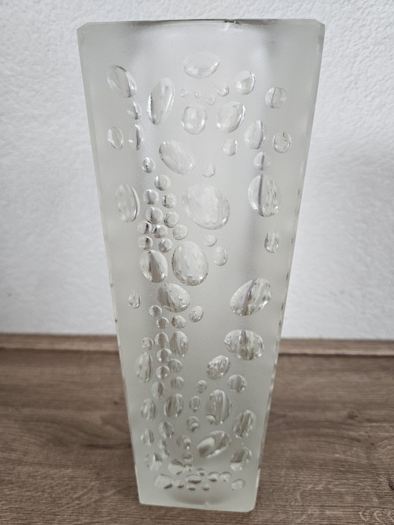 Image 1 of Vaso in vetro vintage Eryka Trzewik Drost - Zabkowice Glass Works 1971