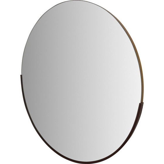 Image 1 of Vintage round plastic wall mirror, Czechoslovakia 1970