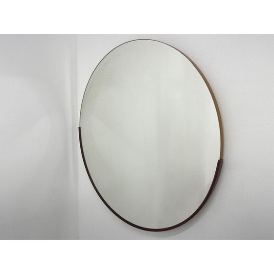 Image 1 of Vintage round plastic wall mirror, Czechoslovakia 1970
