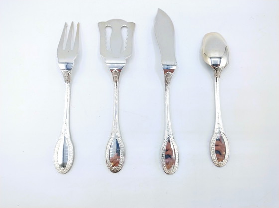 Image 1 of 4-Piece silver Hors D'oeuvre set, Greggio / Tencarola