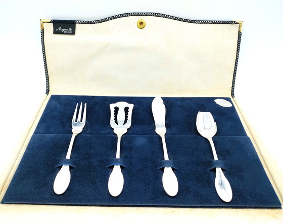 Image 1 of 4-Piece silver Hors D'oeuvre set, Greggio / Tencarola