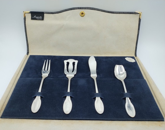 Image 1 of 4-Piece silver Hors D'oeuvre set, Greggio / Tencarola