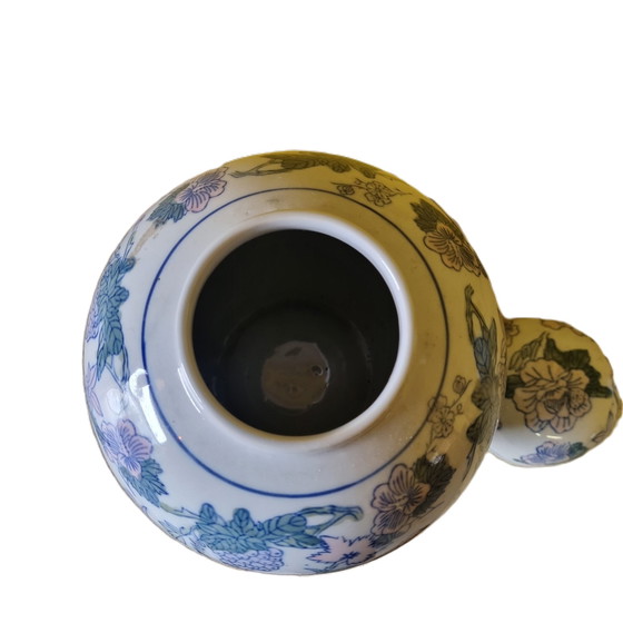 Image 1 of Barattolo di zenzero cinese vintage, colori pastello, anni '50