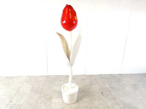 Large decorative tulip