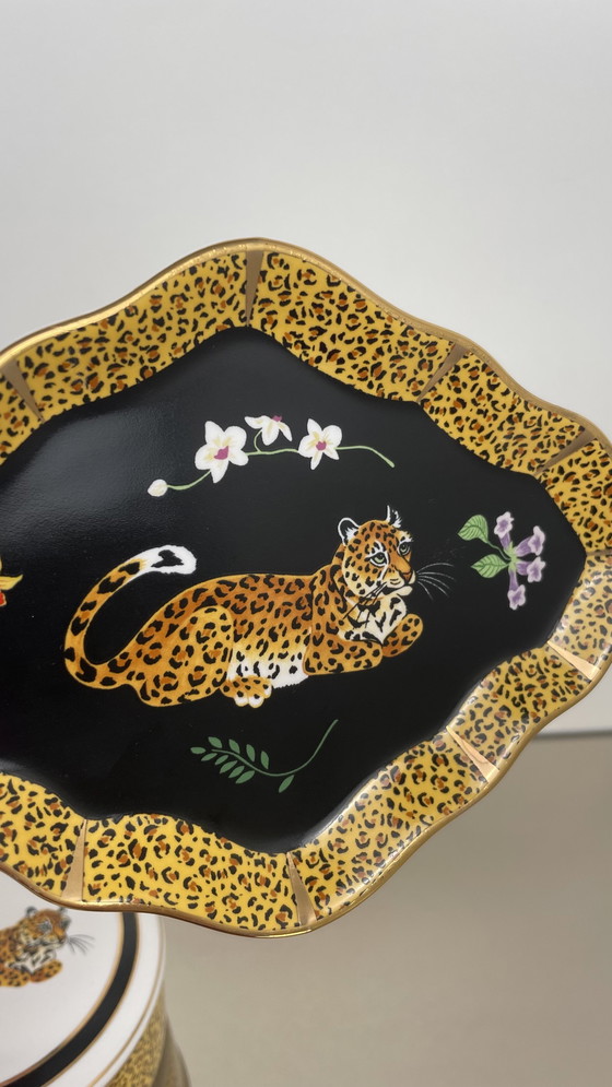 Image 1 of Lynn Chase porcelain set panther