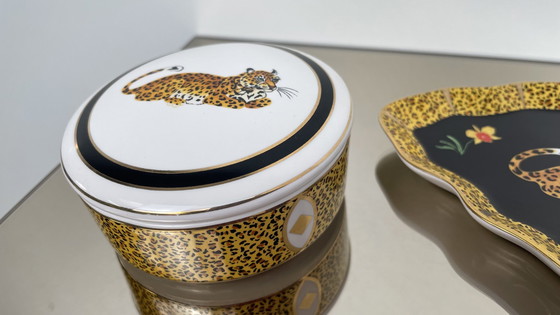 Image 1 of Lynn Chase porcelain set panther