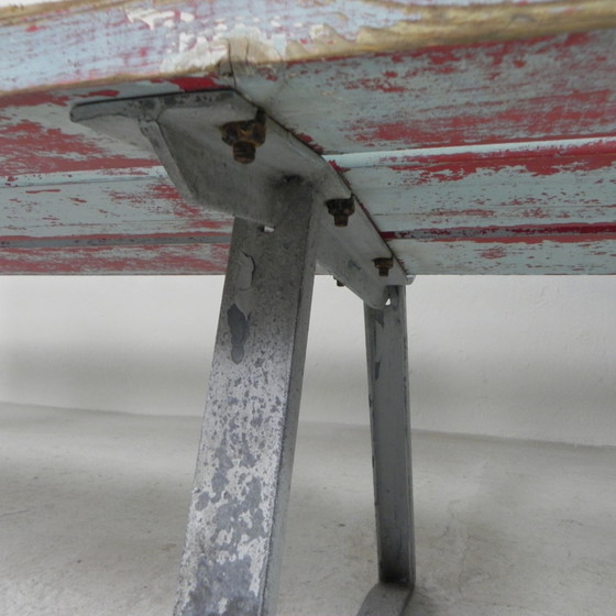 Image 1 of Tough, industrial bench, 2 meters long, 1960s