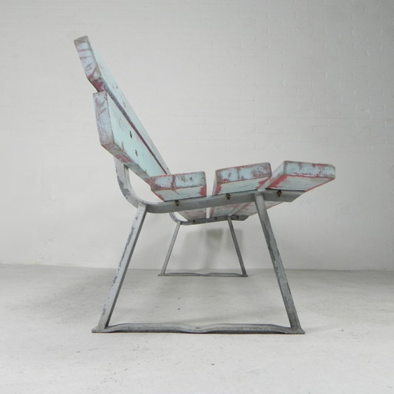 Image 1 of Tough, industrial bench, 2 meters long, 1960s