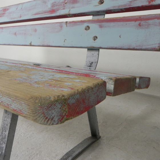 Image 1 of Tough, industrial bench, 2 meters long, 1960s