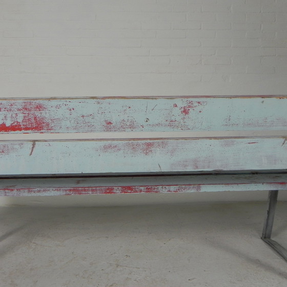 Image 1 of Tough, industrial bench, 2 meters long, 1960s