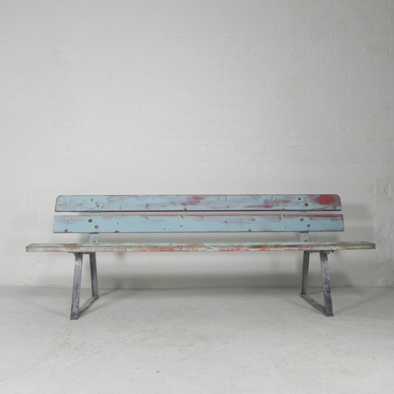 Image 1 of Tough, industrial bench, 2 meters long, 1960s